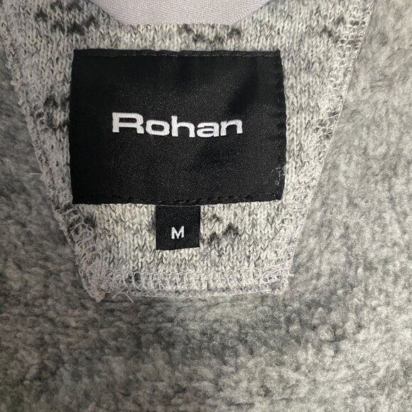 EUC ROHAN Gray Jacket with Black Design sz M - Picture 8 of 8